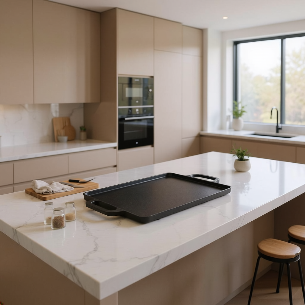 Parrilla de Hierro | Grill y Plancha 2 en 1 (40x20cm)