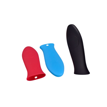 Set de 3 Sartenes Hierro Esmaltado + Gratis Mangos de Silicona