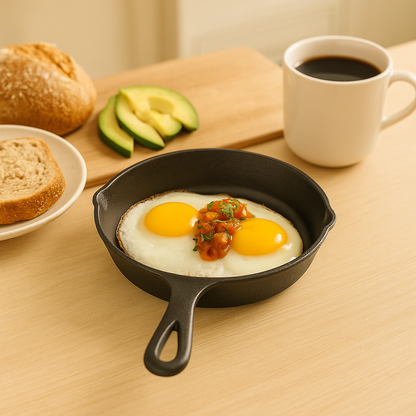 Set de 3 Sartenes Hierro Esmaltado + Gratis Mangos de Silicona