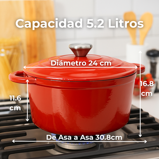 Olla de Hierro 5.2 Litros