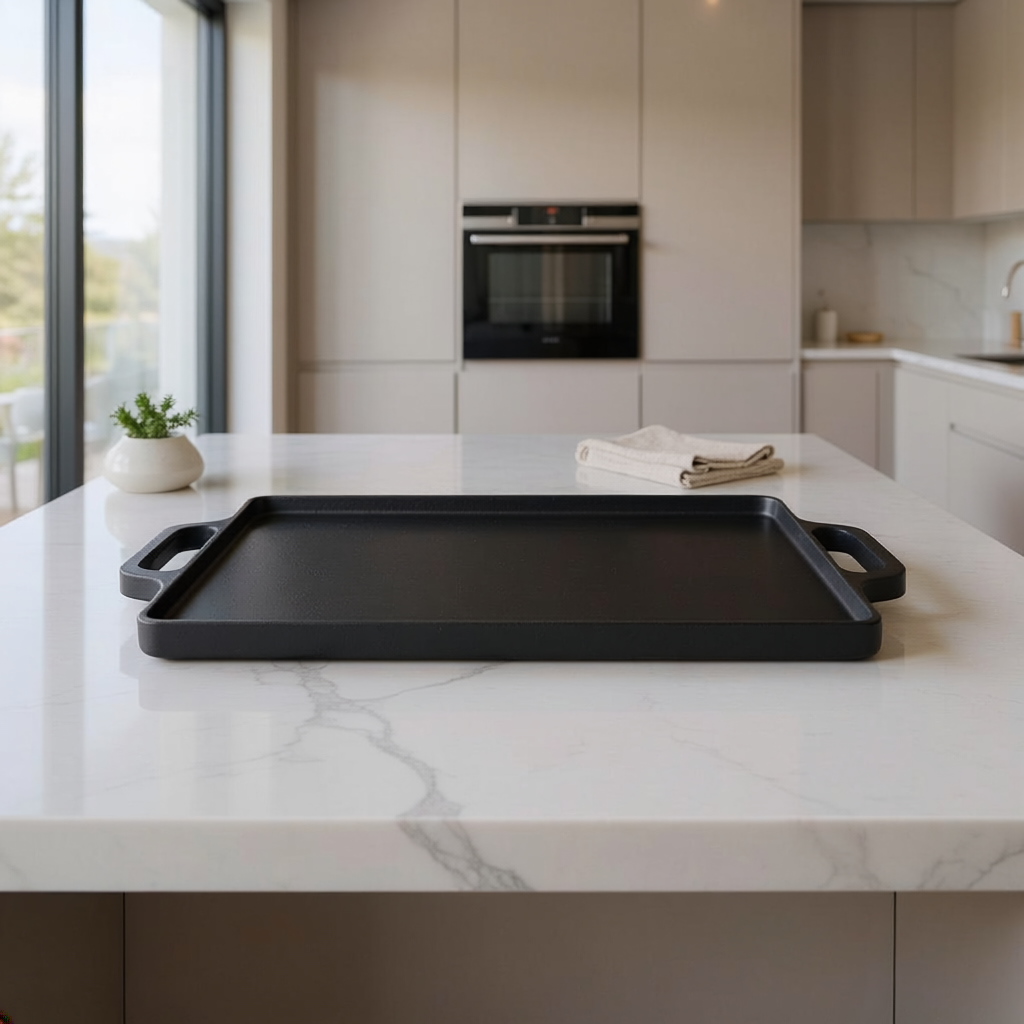 Parrilla de Hierro | Grill y Plancha 2 en 1 (40x20cm)