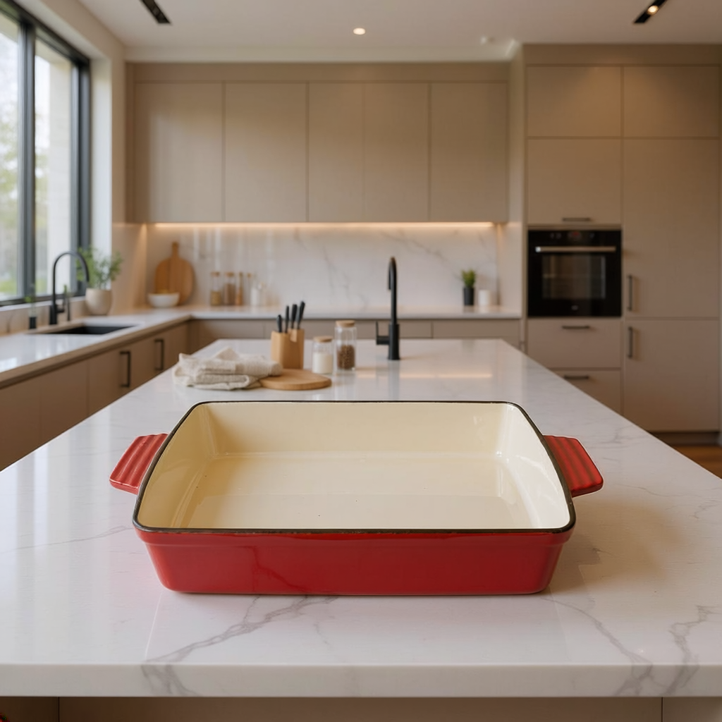 Bandeja Refractaria de Hierro 5 Litros (33x23x6.5cm)