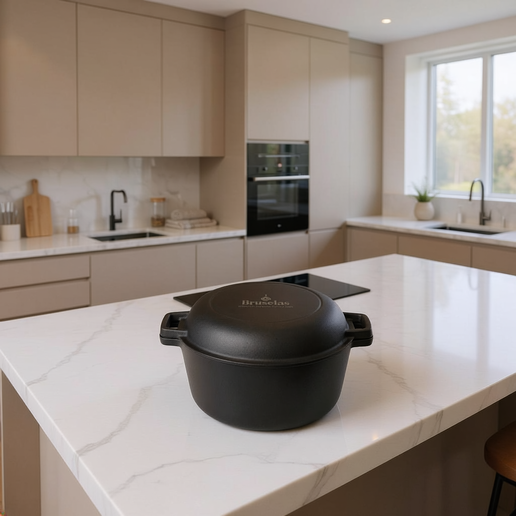 Combo Olla de Hierro 4.6 Litros (26cm) y Sartén de Hierro (16cm) 2 en 1