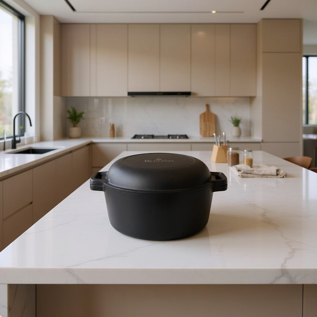 Combo Olla de Hierro 4.6 Litros (26cm) y Sartén de Hierro (16cm) 2 en 1