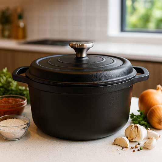 Olla Hierro Esmaltada 5 Litros (24cm) + GRATIS Salva Mantel